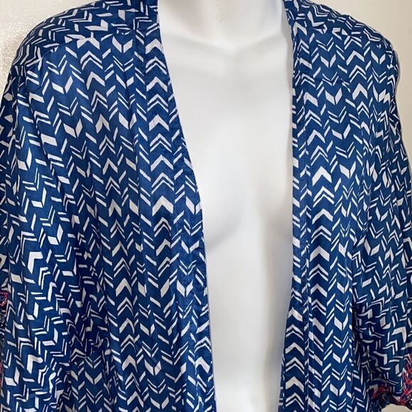 BEACHLUNCHLOUNGE Blue Tatiana Swim Cover Up-M - Picture 2 of 6